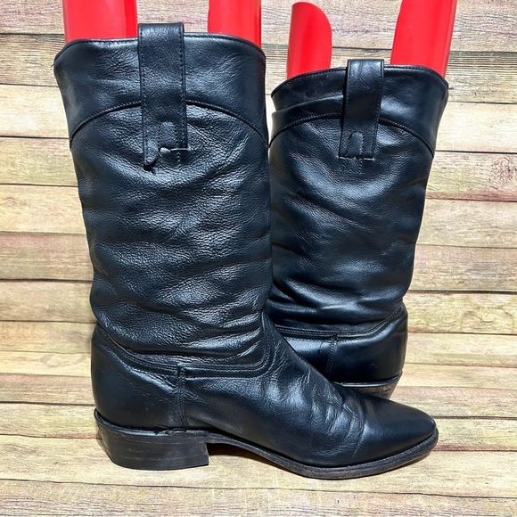 Frye Black Leather Pointed boots main image 5